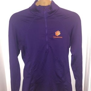 Clemson Tigers Half Zip Up Sweater
